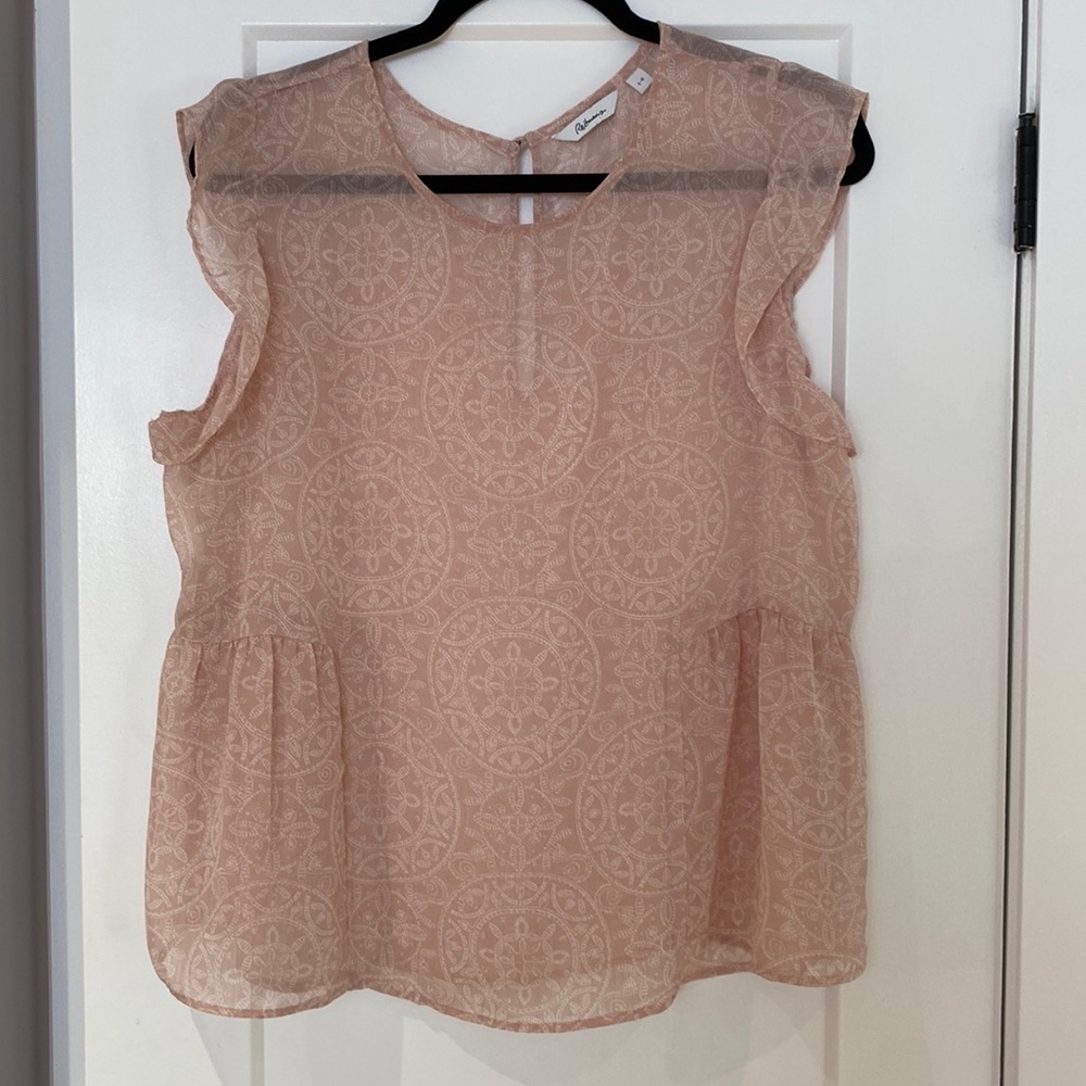 Reitmans Sheer Pink Blouse